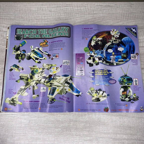 Lego Holiday Magic Catalog Shop-At-Home 1997 Vintage 75 New Sets Aliens Ephemera - Picture 7 of 8